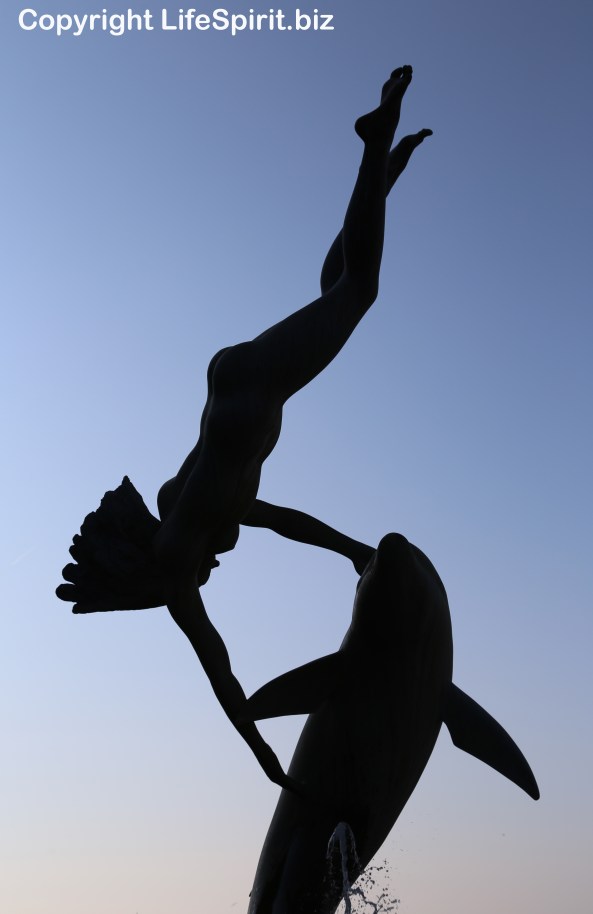 Statue, Dolphin, Nature, Wildlife, Photography, Life Spirit, Mark Conway