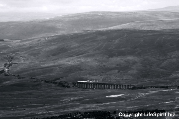 Yorkshire Dales, Railways, Trains, Settle, Carlisle, Mark Conway, Life Spirit, Landscape. Black and White